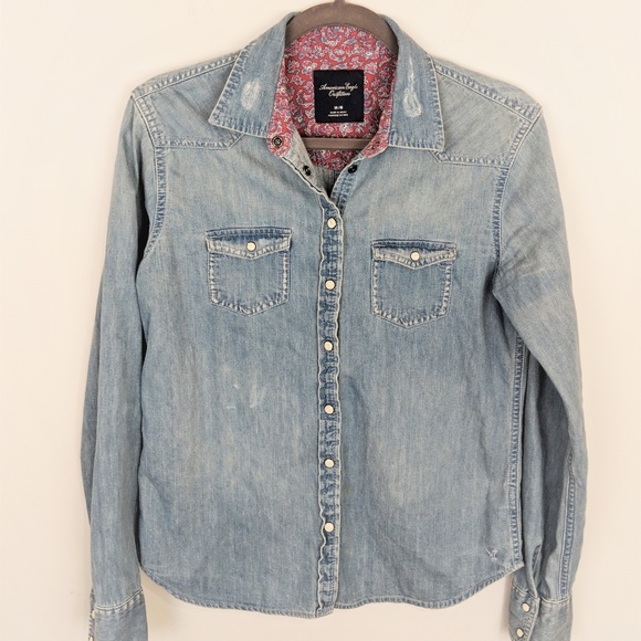 womens denim shirt size 18